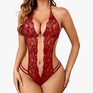 Sexy One Piece Lingerie Bodysuit - Small